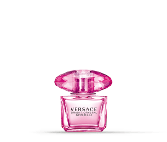 Frasco de perfume color rosa, VERSACE