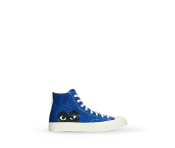 tenis azul con dibujo de un corazon, Comme des Garçons