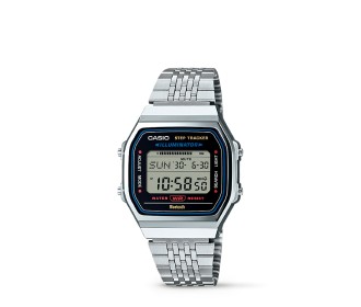 Reloj color plata digital