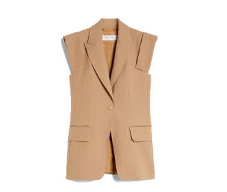 chaleco color cafe claro, MAX MARA
