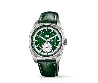 Reloj verde con plateado