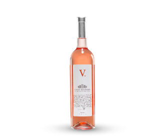 Imagen de botella de vino rosado