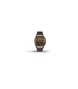 Reloj negro con dorado
