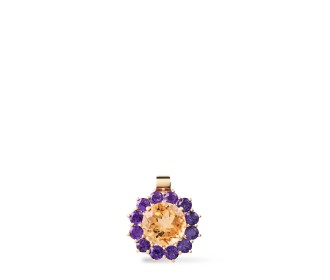 Dije color dorado con rosa, TOUS