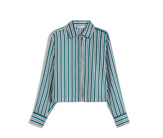 Blusa a rayas blancas con verde, MAX MARA