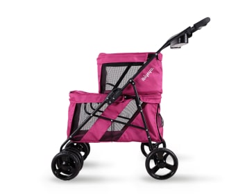 Carrito transportador rosa Transporte y paseo, Mascotas