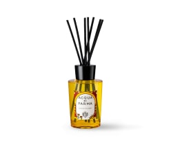 Imagen de un frasco amarillo, difusor ambiental, ACQUA DI PARMA