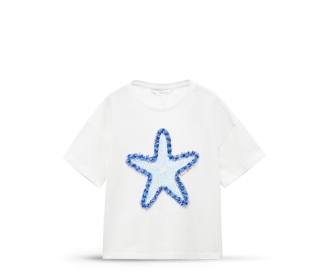 playera con estrella azul