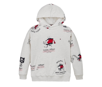 sudadera blanca de la marca Tommy Hilfiger