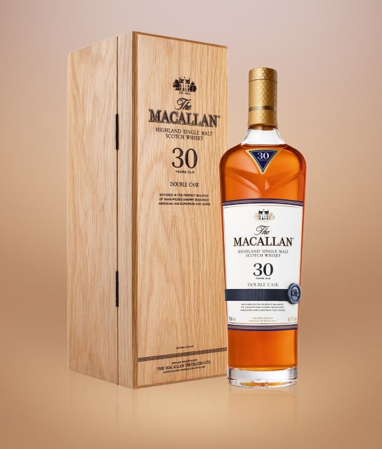 Botella de whisky THE MACALLAN de 30 a&ntilde;os doble