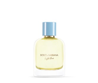 imagen de botella dorada de locion, Dolce Gabbana