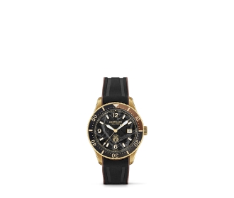 Imagen de reloj color negro con dorado