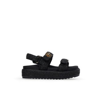 Sandalia color negro Sandalias para mujer