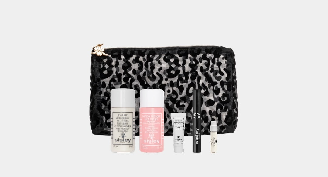 recibe cosmetiquera con 5 minis, Sisley