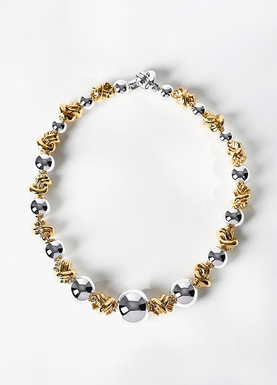pulcera plata con dorado Unode50