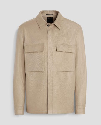 Chamarra color beige ZEGNA