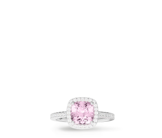anillo rosa con plata APM MONACO