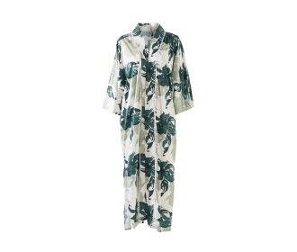 Ropa de playa verde con blanco
