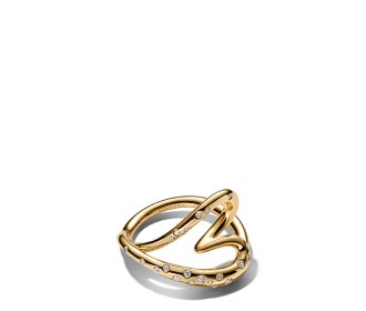 anillo plateado con dorado