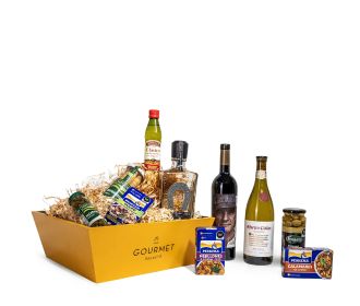 canasta con productos Gourmet