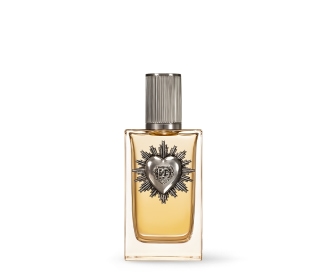 imagen de botella dorada de locion, Dolce Gabbana