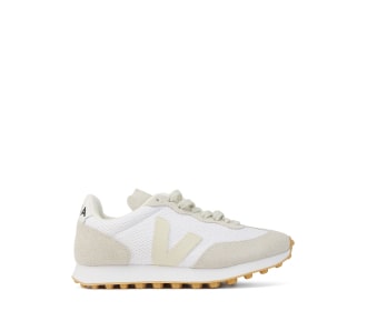 Tenis blanco con detalles hueso, Sneakers para mujer