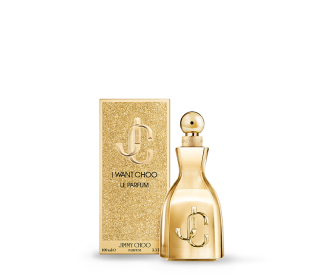 botella dorada de perfume