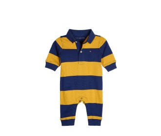 Mameluco azul con amarillo, BEBES MODA ROPA
