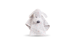 Imagen de una grazada con figura de la cabeza de un perro. BABY COTTONS 
