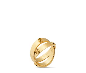 imagen de par de aretes dorados PLP TORY BURCH