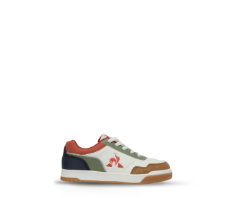 tenis blanco con gris y azul, LE COQ SPORTIF