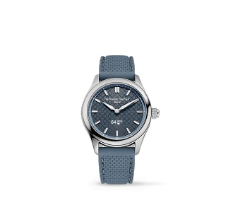Imagen de reloj plateado con correa azul. Relojes y Joyería Últimas piezas