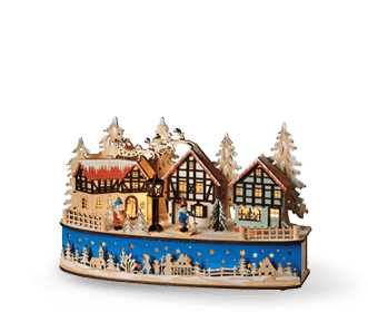 adorno de navidad con forma de casitas, Navidad