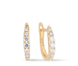 par de aretes dorados Eugenia