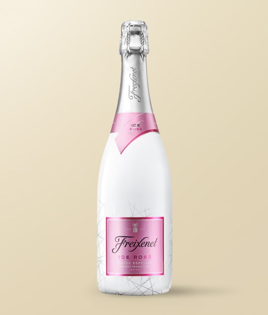 Botella de vino con papel blanco y etiquetas rosas, Vinos del mundo