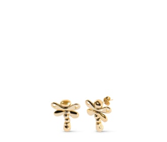Aretes plateados largos