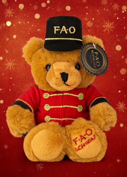 guitarra y amplificador rojos Fao Schwarz