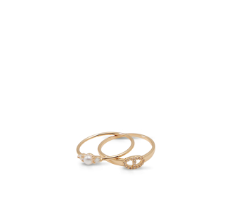 Imagen de par de anillos dorados Anillos joyeria fantasia