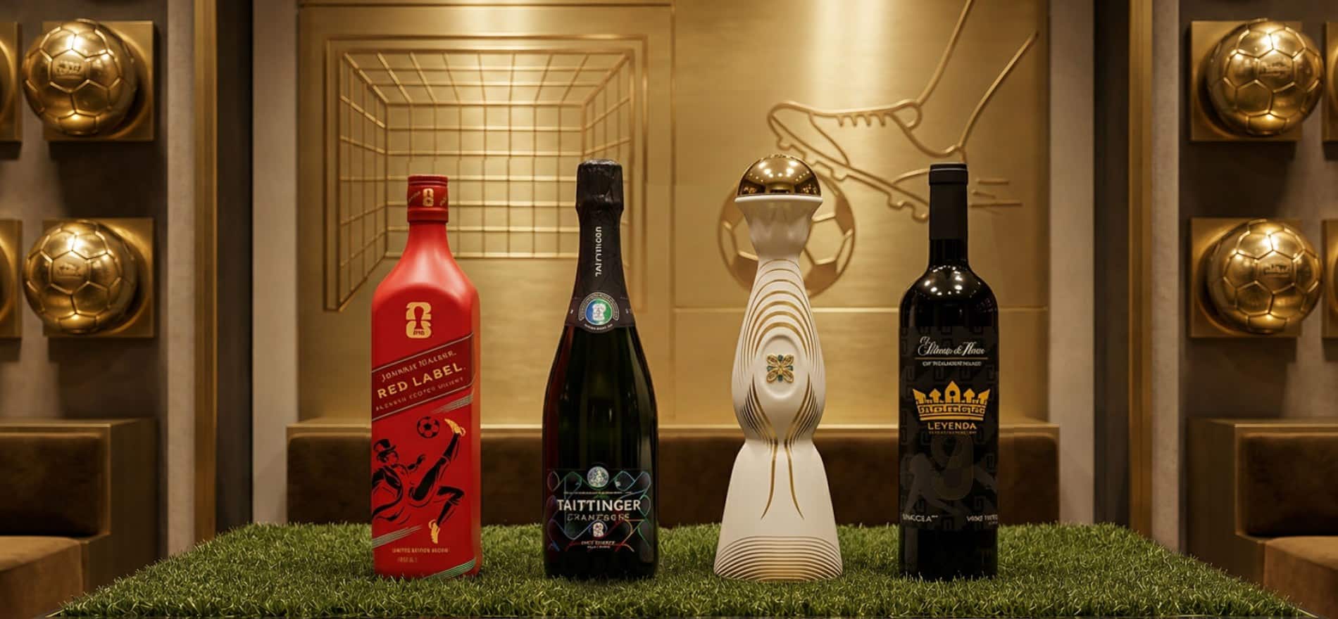Imagen de 4 botellas de licores y destilados