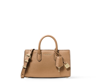 Imagen de un bolso color cafe