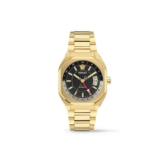 reloj dorado, versace relojes hombre