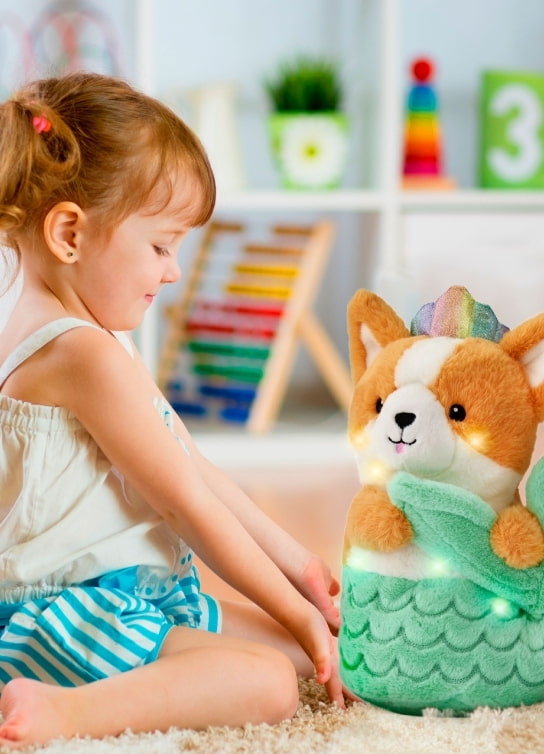 guitarra y amplificador rojos Fao Schwarz