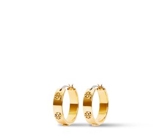 imagen de par de aretes dorados PLP TORY BURCH
