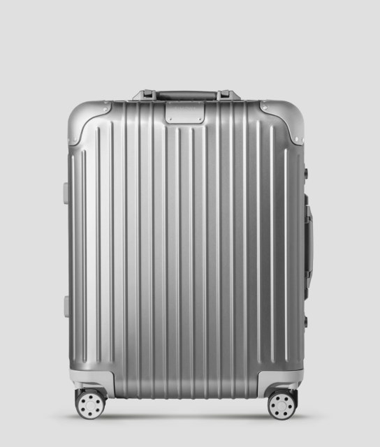 Maleta de plastico color plateada RIWOMA