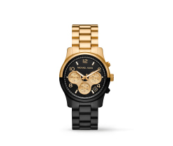 reloj color dorado con negro, MICHAEL KORS