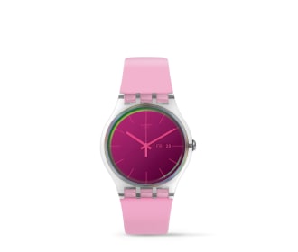 Reloj rosa con plateado, SWATCH