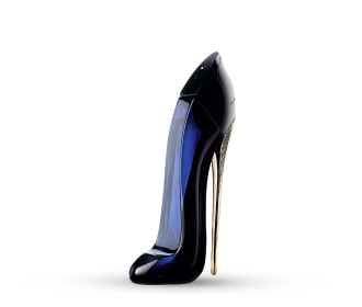 Imagen de un frasco de perfume con forma de zapatilla de la marca CAROLINA HERRERA