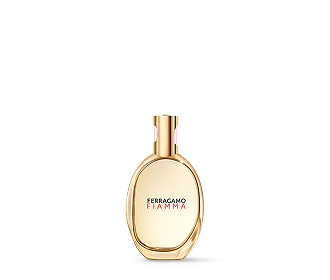 locion en botella dorada, FERRAGAMO