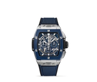 reloj negro con plateado