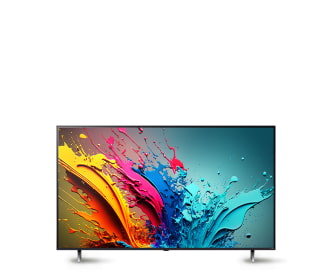 pantalla proyectando un liquido en colore rosa amarillo y azul, LG PLATALLAS